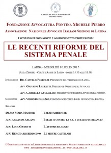 Convegno 8 luglio 2015