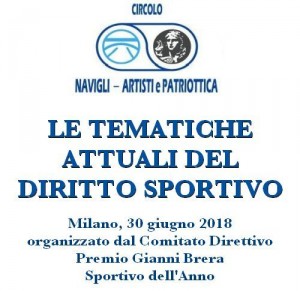 Convegno Diritto Sportivo Milano 30 giugno 2018